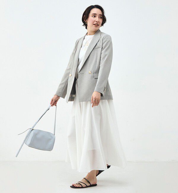 NOLLEY'S sophi「《セットアップ対応》ウォッシャブルブリーザブルシャンブレーダブルジャケット」|テーラードジャケット|