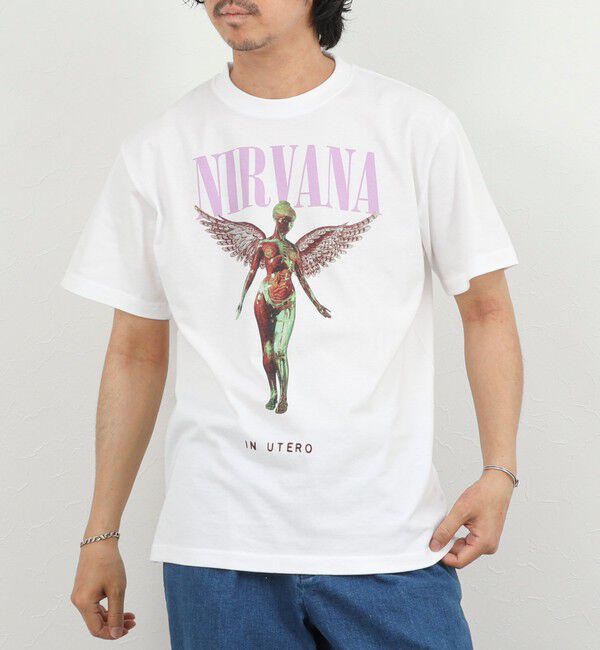 NOLLEY'S goodman「【GOOD ROCK SPEED】NIRVANA バンド プリントTシャツ 26SS」|Tシャツ・カットソー|ホワイト系その他