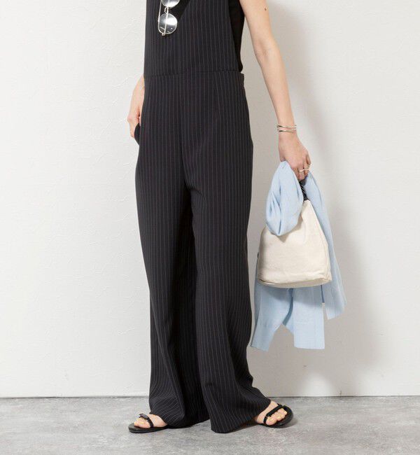 NOLLEY'S「ウォッシャブル多機能ツイルサロペットパンツ」|オールインワン|