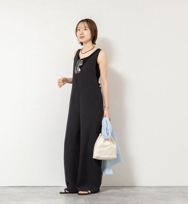NOLLEY'S「ウォッシャブル多機能ツイルサロペットパンツ」|オールインワン|