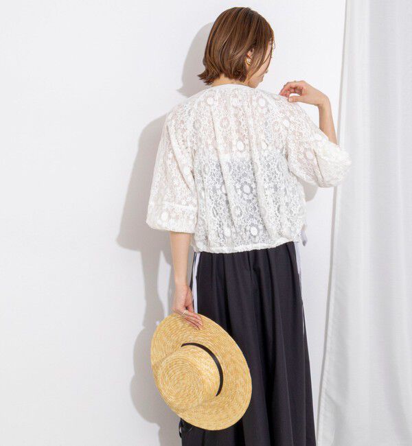NOLLEY'S「【MARILYN MOON/マリリーンムーン】reversible sheer lace blouson」|ブルゾン・スタジャン|