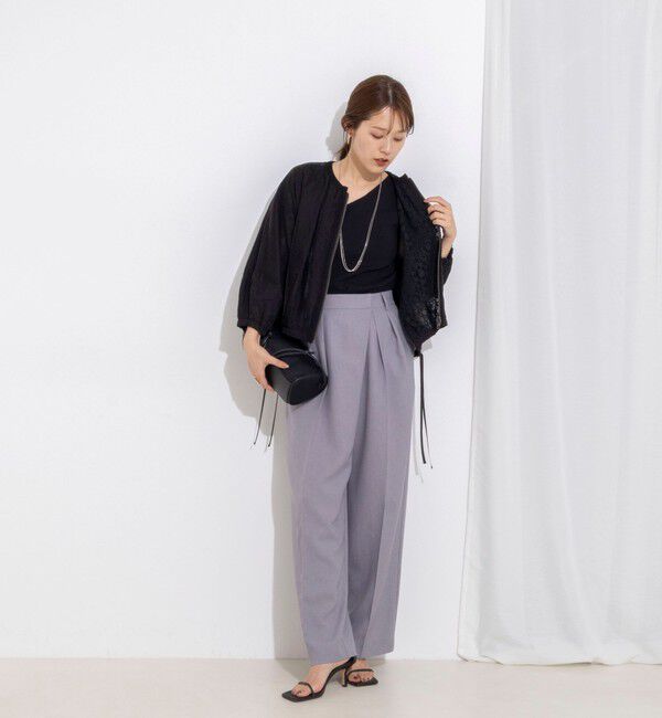 NOLLEY'S「【MARILYN MOON/マリリーンムーン】reversible sheer lace blouson」|ブルゾン・スタジャン|