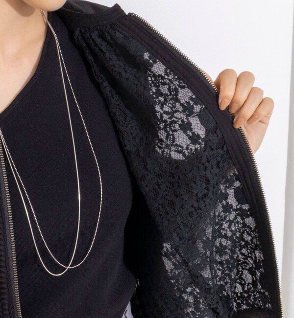 NOLLEY'S「【MARILYN MOON/マリリーンムーン】reversible sheer lace blouson」|ブルゾン・スタジャン|