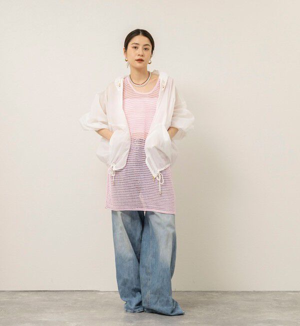 MAQWEL「【MAQWEL/マクウェル】ウォッシャブル透かし編みサマーニットノースリーブプルオーバー」|ニット・セーター|