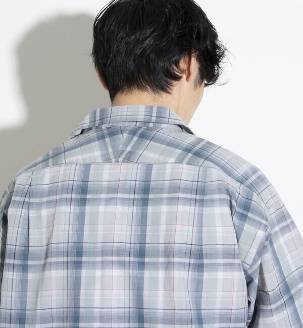 GLOSTER「【PENDLETON/ペンドルトン】オープンカラーシャツ 半袖シャツ 刺繍 ワンポイント チェック」|シャツ・ブラウス|