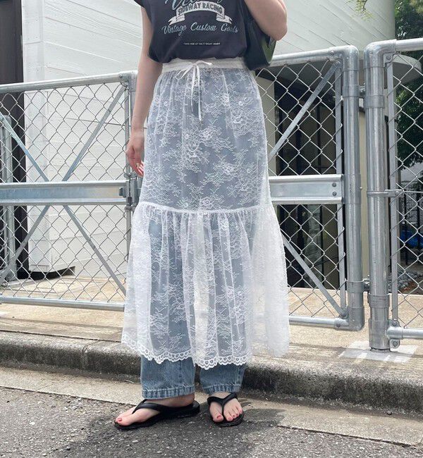 fredy emue「2WAYスカラレースギャザースカート」|スカート|