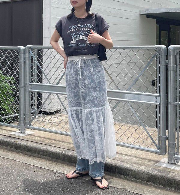 fredy emue「2WAYスカラレースギャザースカート」|スカート|