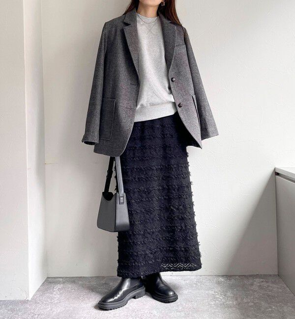 fredy emue「起毛レースタイトスカート」|スカート|
