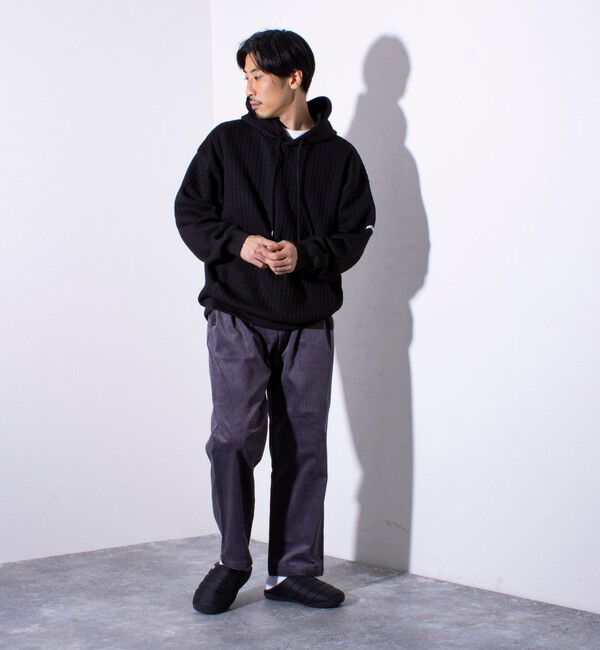 GLOSTER「【GLOSTER/グロスター】ストライプ キルティング  プルオーバーパーカー フーディ 」|パーカー|