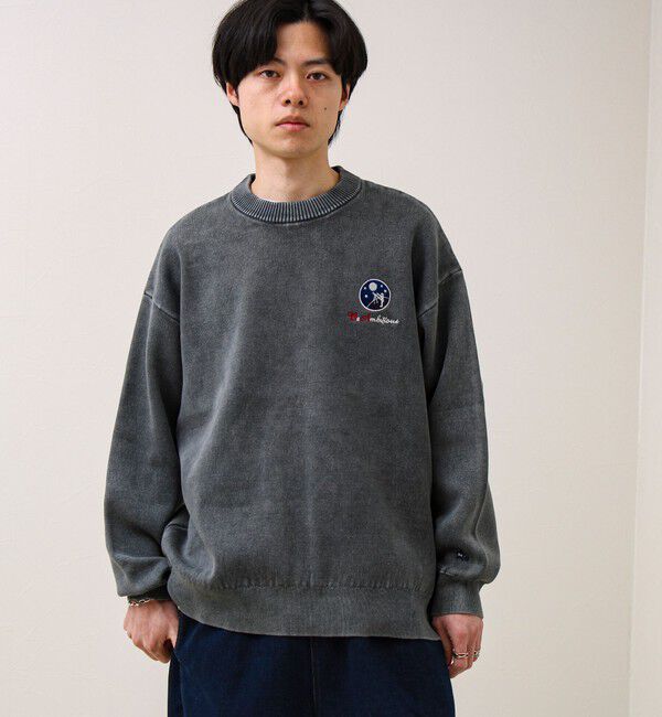 GLOSTER「【BOYエンブレム刺繍】Wフェイス フェードプルオーバーニット」|ニット・セーター|