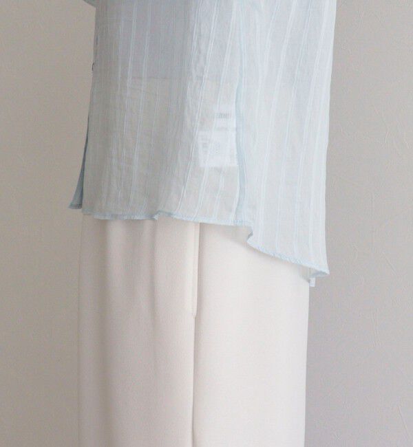 fredy emue「シアーストライプ半袖シャツ」|シャツ・ブラウス|