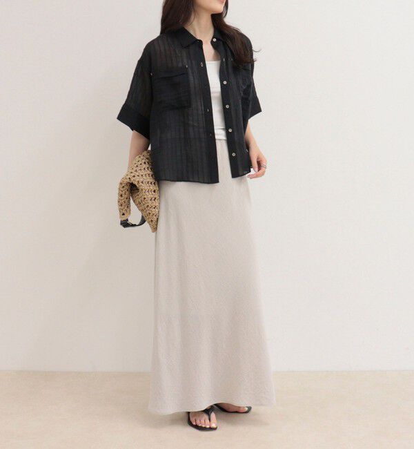 fredy emue「シアーストライプ半袖シャツ」|シャツ・ブラウス|