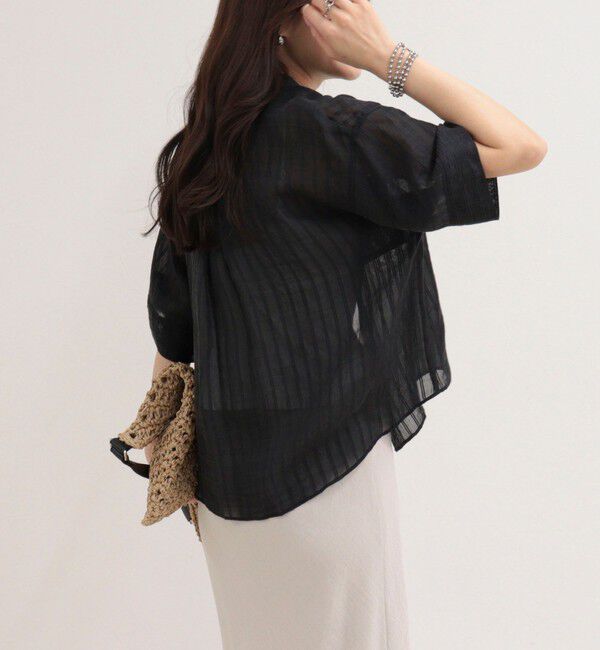 fredy emue「シアーストライプ半袖シャツ」|シャツ・ブラウス|