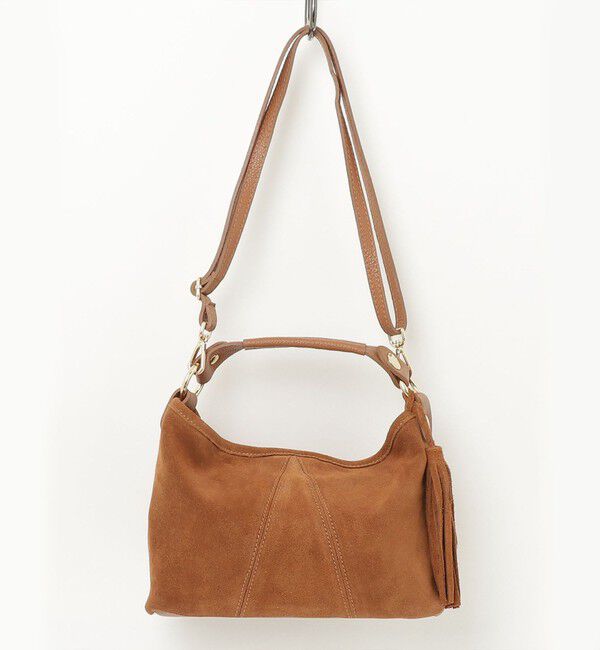 fredy emue「【AULENTTI/オーレンティ】スエードタッセルワンハンドルバッグ」|ショルダー・メッセンジャー|