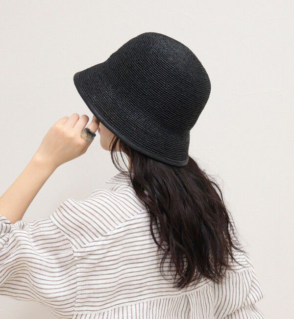 fredy emue「ラフィアパイピングバケットハット」|ハット|