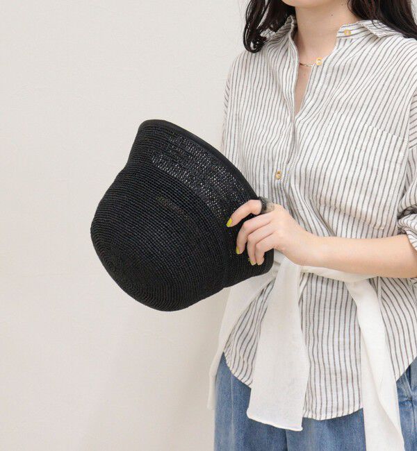 fredy emue「ラフィアパイピングバケットハット」|ハット|