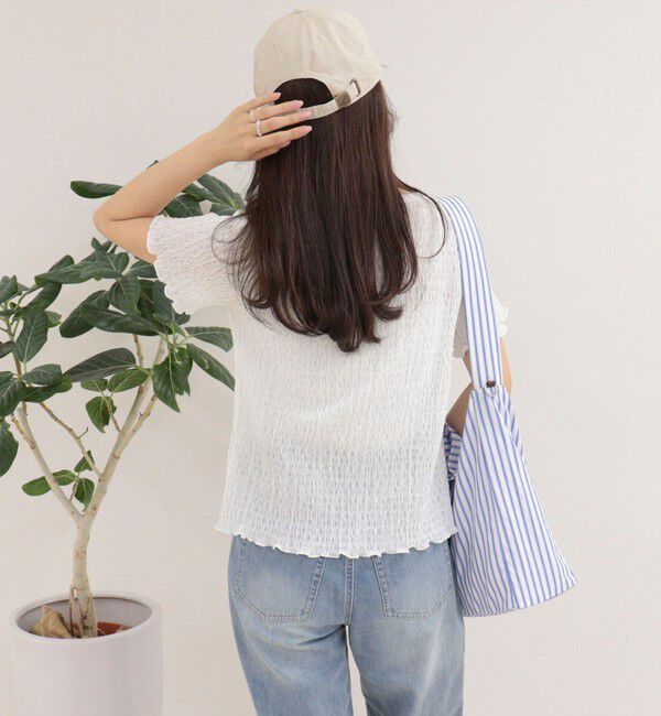 fredy emue「ポコポコ前開きプルオーバーカットソー」|Tシャツ・カットソー|