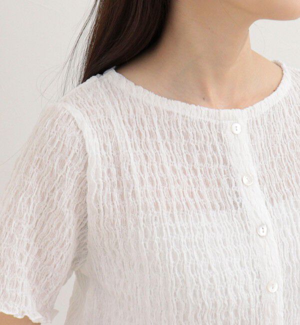 fredy emue「ポコポコ前開きプルオーバーカットソー」|Tシャツ・カットソー|