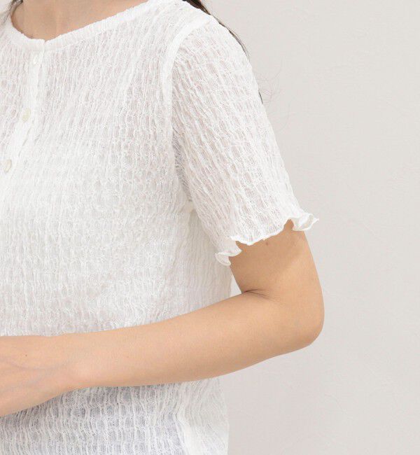 fredy emue「ポコポコ前開きプルオーバーカットソー」|Tシャツ・カットソー|