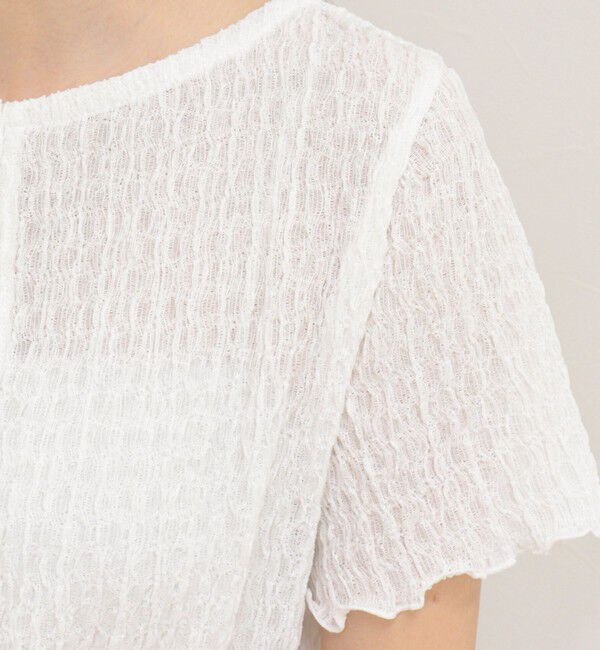 fredy emue「ポコポコ前開きプルオーバーカットソー」|Tシャツ・カットソー|