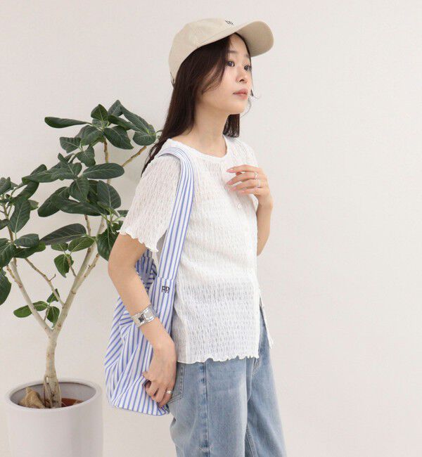 fredy emue「ポコポコ前開きプルオーバーカットソー」|Tシャツ・カットソー|