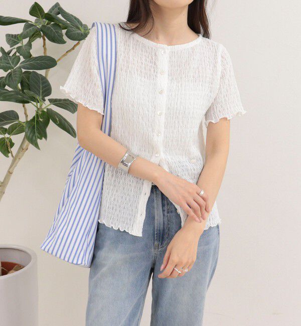 fredy emue「ポコポコ前開きプルオーバーカットソー」|Tシャツ・カットソー|