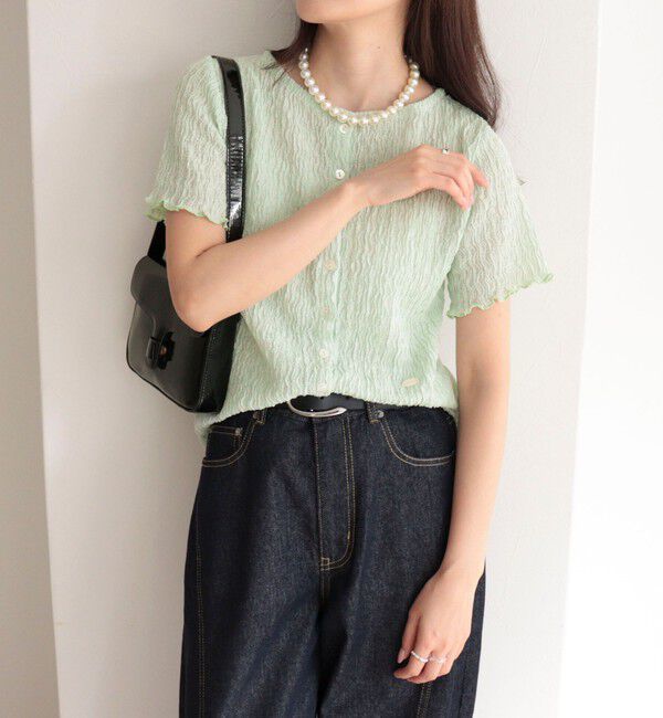 fredy emue「ポコポコ前開きプルオーバーカットソー」|Tシャツ・カットソー|