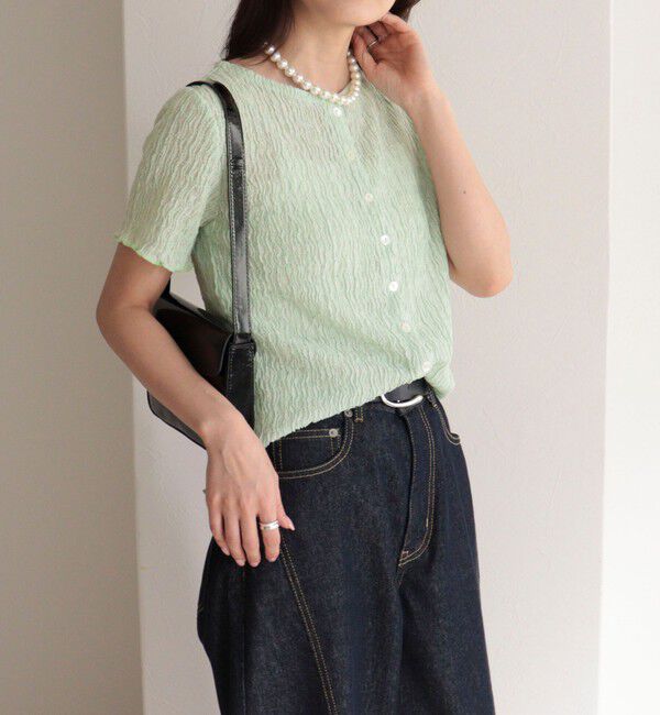 fredy emue「ポコポコ前開きプルオーバーカットソー」|Tシャツ・カットソー|