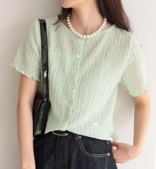 fredy emue「ポコポコ前開きプルオーバーカットソー」|Tシャツ・カットソー|