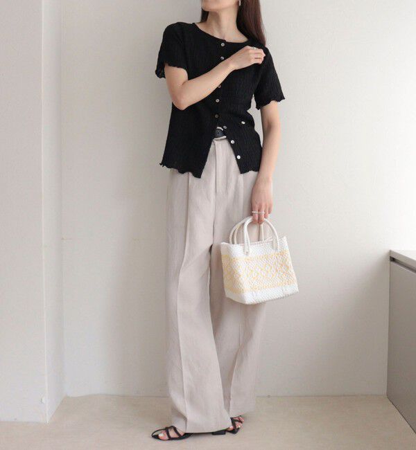 fredy emue「ポコポコ前開きプルオーバーカットソー」|Tシャツ・カットソー|