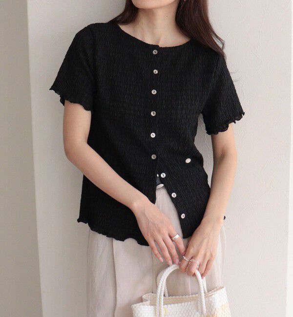 fredy emue「ポコポコ前開きプルオーバーカットソー」|Tシャツ・カットソー|