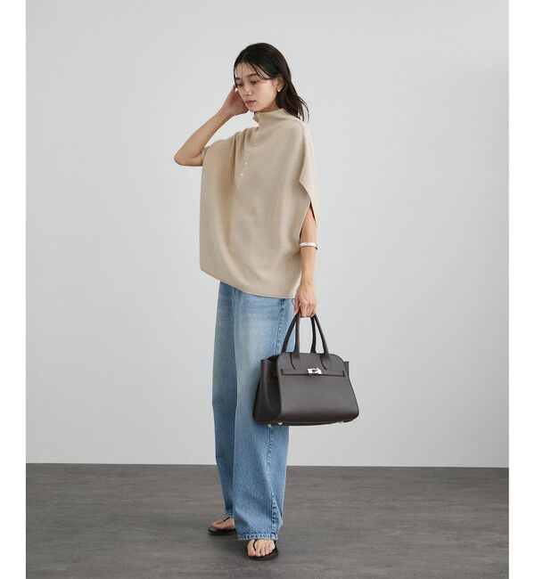 SALON adam et rope'「コットンシルクカシミヤ２WAYジレプルオーバー」|ニット・セーター|