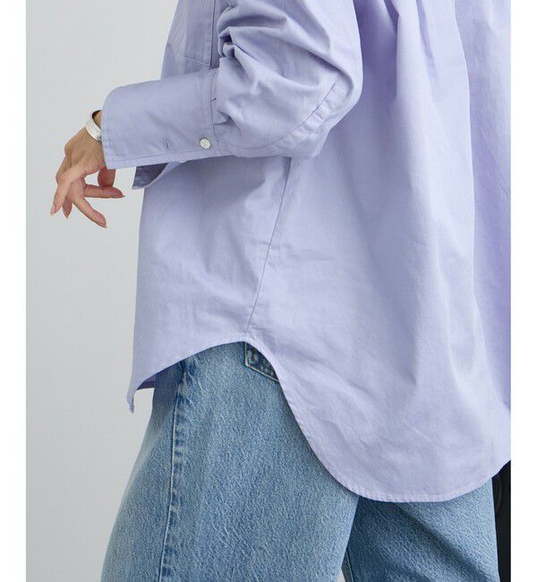 SALON adam et rope'「オーバーダイコットンサテンシャツ」|シャツ・ブラウス|