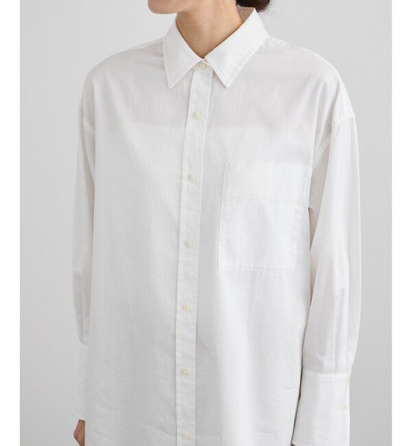 SALON adam et rope'「オーバーダイコットンサテンシャツ」|シャツ・ブラウス|