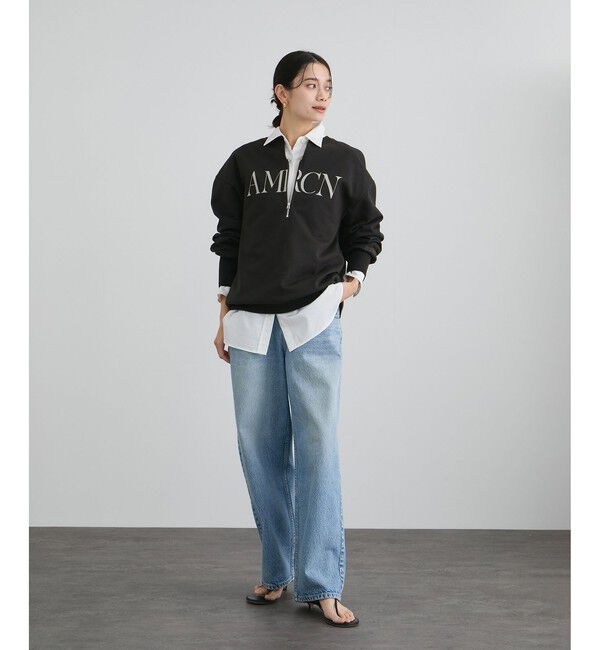 SALON adam et rope'「オーバーダイコットンサテンシャツ」|シャツ・ブラウス|