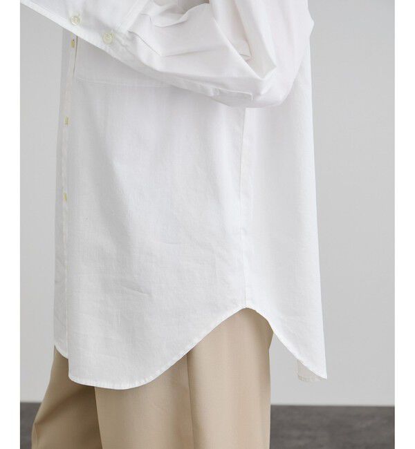 SALON adam et rope'「オーバーダイコットンサテンシャツ」|シャツ・ブラウス|