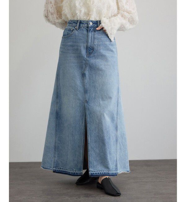 SALON adam et rope'「【WEB限定】リメイクライクデニムスカート」|スカート|