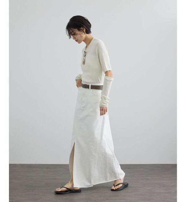 SALON adam et rope'「【WEB限定】リメイクライクデニムスカート」|スカート|