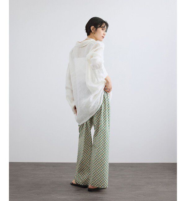 SALON adam et rope'「LIBERTYイージーリラックスパンツ」|チノ|