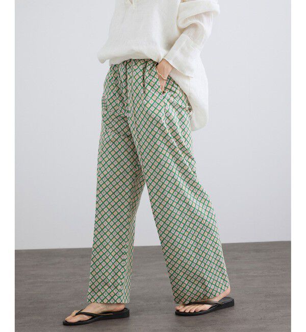 SALON adam et rope'「LIBERTYイージーリラックスパンツ」|チノ|