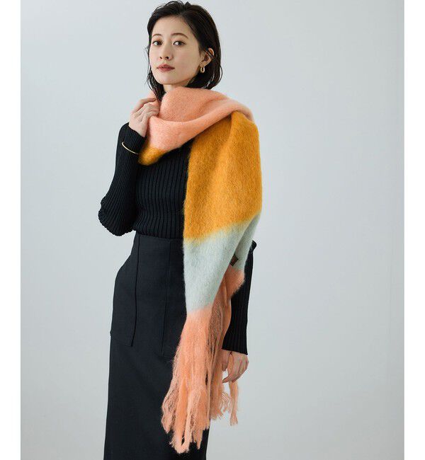 ROPE「【MANTAS EZCARAY(マンタス エスカライ)】 VIEWS MOHAIR STOLE (REF. DAY 1-B)」|ストール|ピンク系(65)