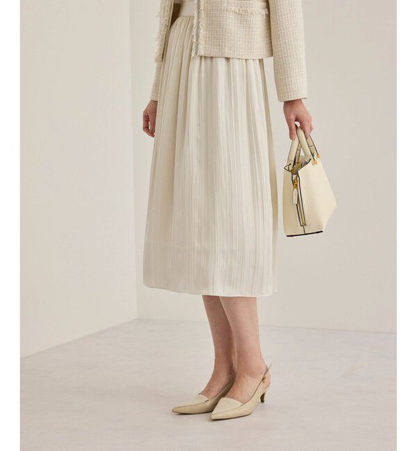 ROPE「ワッシャープリーツスカート」|スカート|