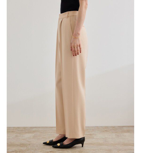 ROPE「【洗える】ダブルクロステーパードパンツ（美人パンツ）」|チノ|