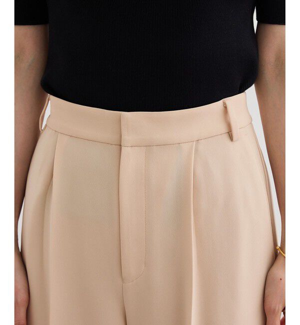 ROPE「【洗える】ダブルクロステーパードパンツ（美人パンツ）」|チノ|