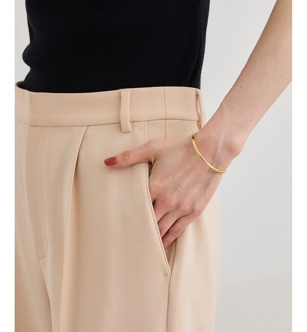 ROPE「【洗える】ダブルクロステーパードパンツ（美人パンツ）」|チノ|