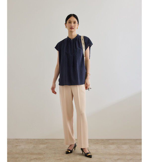 ROPE「【洗える】ダブルクロステーパードパンツ（美人パンツ）」|チノ|