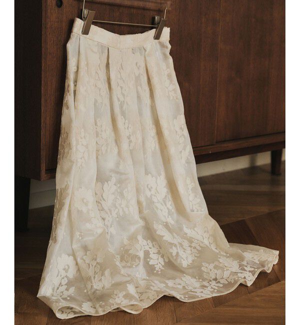 ROPE「フラワーエンブロイダリースカート/セットアップ対応」|スカート|