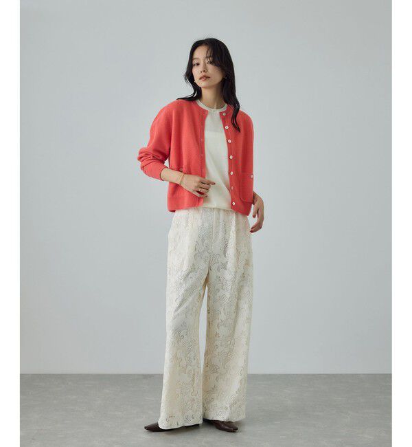 ROPE「【一部WEB限定】ウールカシミヤ ブレンドニットカーディガン/イージーケア」|カーディガン|