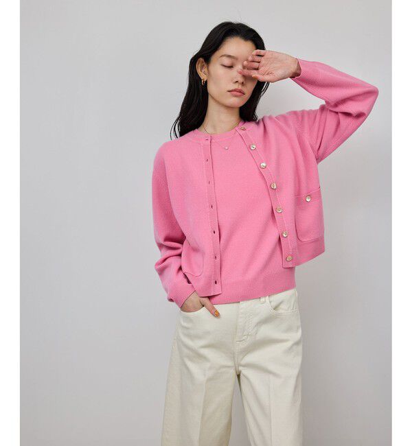 ROPE「【一部WEB限定】ウールカシミヤ ブレンドニットカーディガン/イージーケア」|カーディガン|