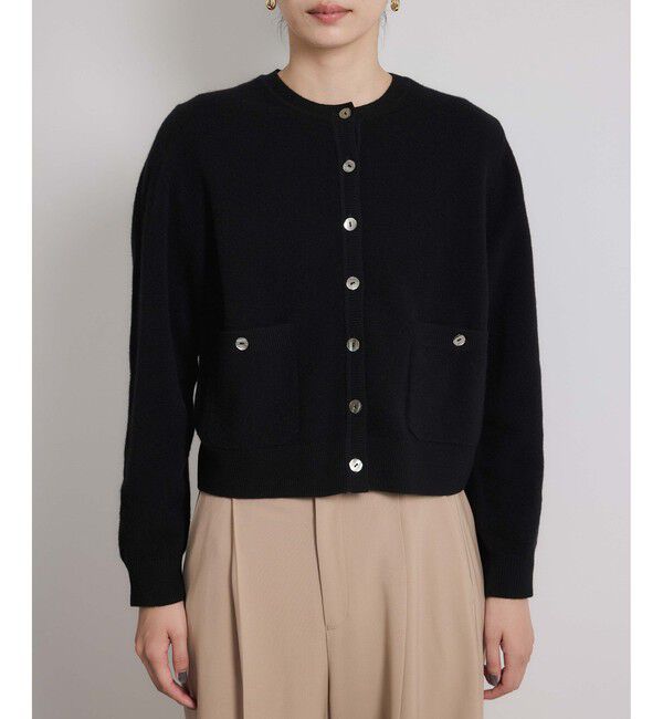 ROPE「【一部WEB限定】ウールカシミヤ ブレンドニットカーディガン/イージーケア」|カーディガン|